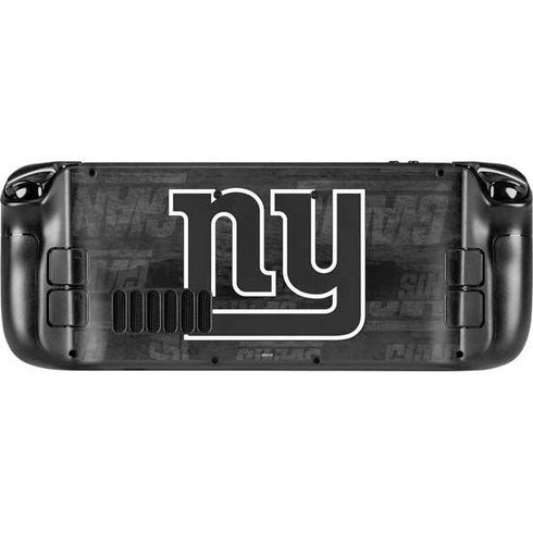 NFL New York Giants Black & White Steam Deck Handheld Gaming Computer Skin